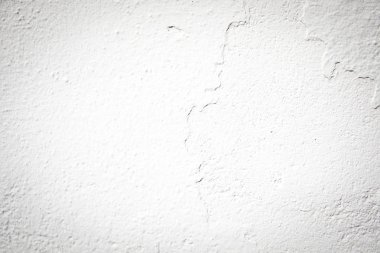 Çimento tuğla yüzeyi ile beyaz bir duvar crack