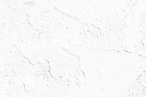 在有水泥砖表面的白色墙体上裂缝 — 图库照片