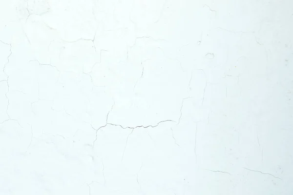 Riss Einer Weißen Mauer Mit Ziegelsteinoberfläche — Stockfoto