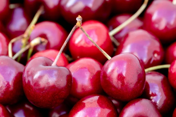 Sweet Cherries Background Full Frame Photo Stock — Stock Photo, Image