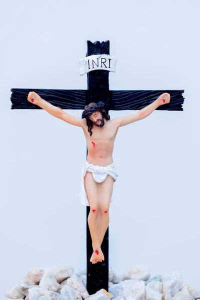 Jezus Christus oversteken — Stockfoto