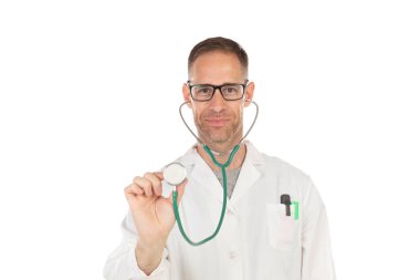 Gözlüklü yakışıklı doktor