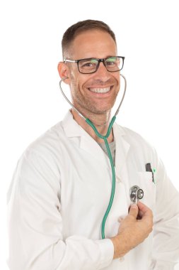 Gözlüklü yakışıklı doktor