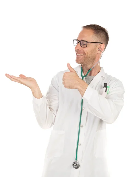 Handsome doctor with glasses — Stock Photo, Image