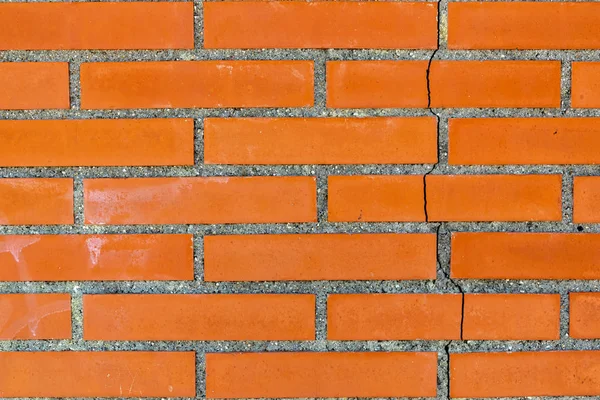 Detail Van Een Rode Bakstenen Muur Textuur Voor Achtergrond — Stockfoto