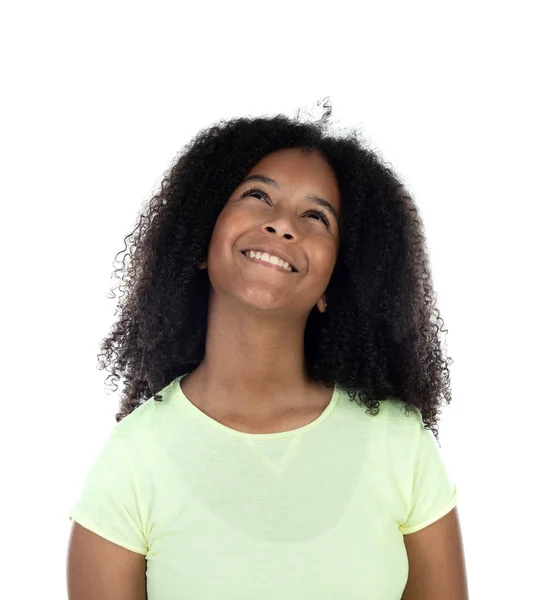 Mooie tiener Afrikaans meisje met een mooi haar — Stockfoto