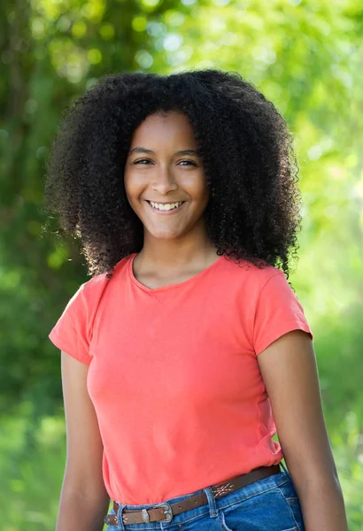 Bella ragazza afro adolescente — Foto Stock