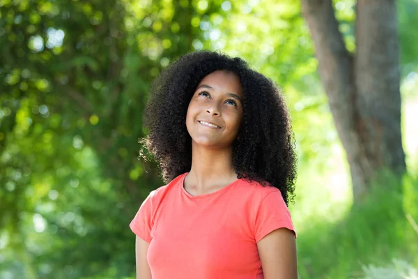 Hermosa afro adolescente chica — Foto de Stock