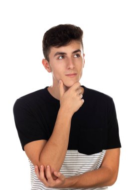 Pensive genç çocuk 