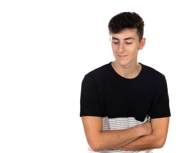 Pensive genç çocuk 