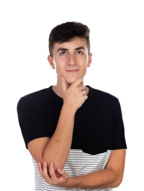 Pensive genç çocuk 