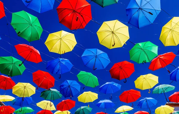 Colorful umbrellas — Stock Photo, Image