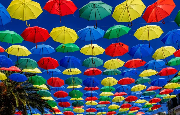 Colorful umbrellas — Stock Photo, Image