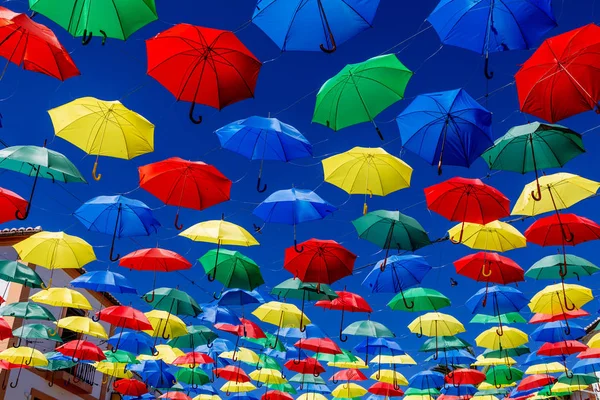 Colorful umbrellas — Stock Photo, Image