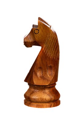 Tahta kahverengi satranç taşı