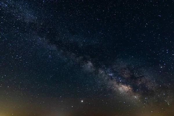 美丽的星空和银河般的道路 — 图库照片