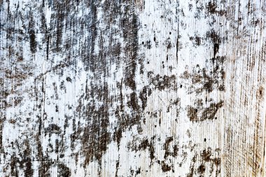 Eskimiş ahşap ve arka plan olarak kullanılacak beyaz resim