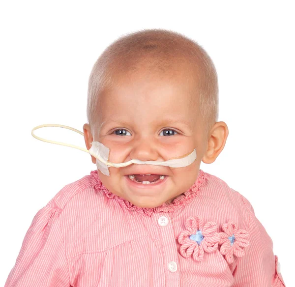 Adorable Baby Beating Disease Childhood Healthcare — Stock Photo, Image