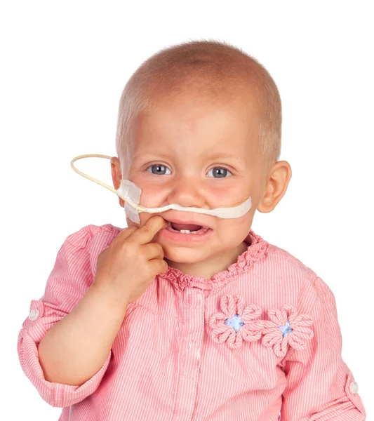 Adorable Baby Beating Disease Childhood Healthcare — Stock Photo, Image