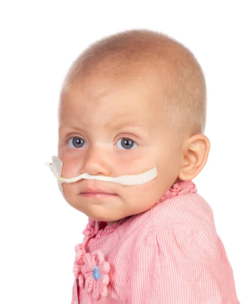 Adorable Baby Beating Disease Childhood Healthcare — Stock Photo, Image