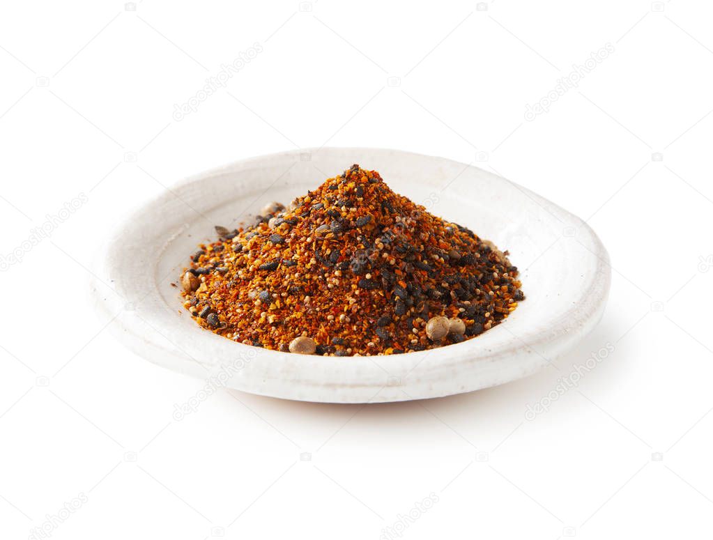 Shichimi pepper.Blend of seven spices