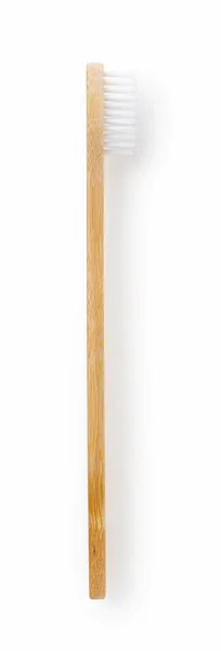 Bamboo Toothbrush White Background — Stock Photo, Image