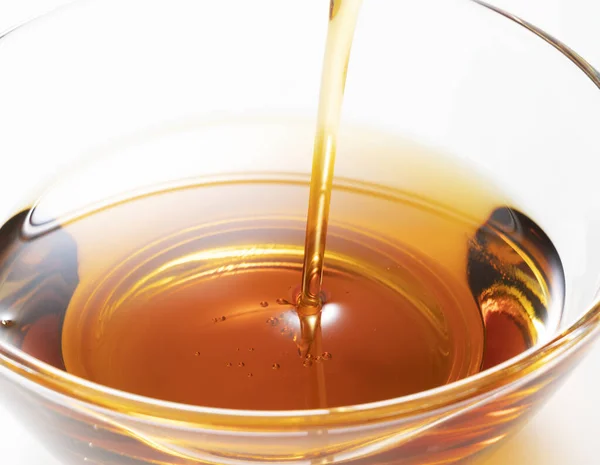 Moment You Pour Sesame Oil — Stock Photo, Image