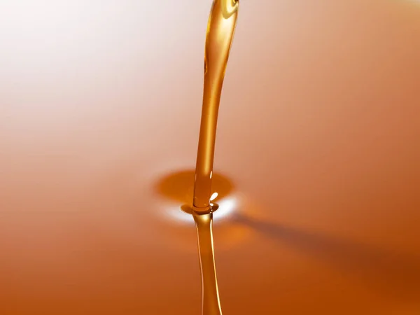 Moment You Pour Sesame Oil — Stock Photo, Image