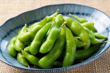Japon edamame yakın çekim fotoğrafı