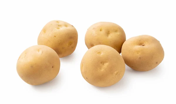 Batatas Fundo Branco — Fotografia de Stock