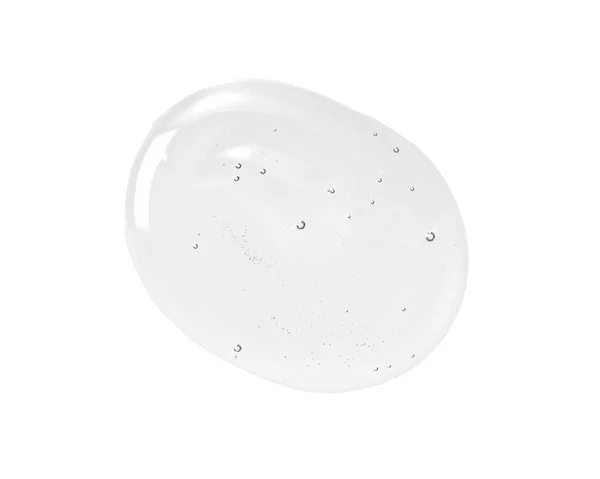 Flüssige Geltextur Tropfen Schönheitsserum Transparente Hautpflegemuster Auf Weißem Hintergrund — Stockfoto