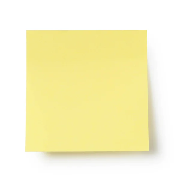 Gelbe Haftnotizen Auf Weißem Hintergrund — Stockfoto