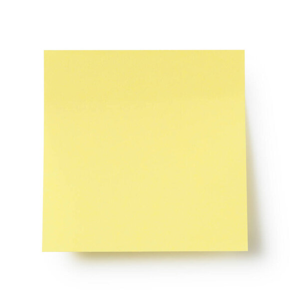 Yellow sticky notes on a white background