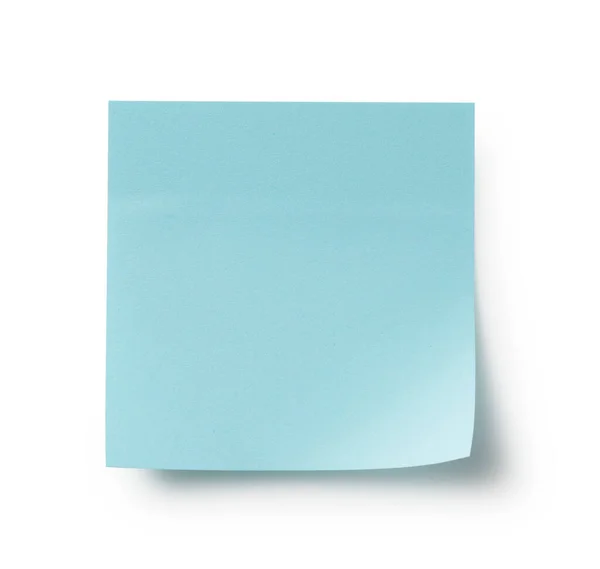白色背景上的蓝色粘贴条 — 图库照片