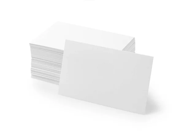 Проста Візитна Картка Білому Тлі — стокове фото