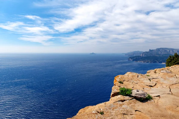 Klify Parku Narodowego Calanques Wybrzeżu Var — Zdjęcie stockowe