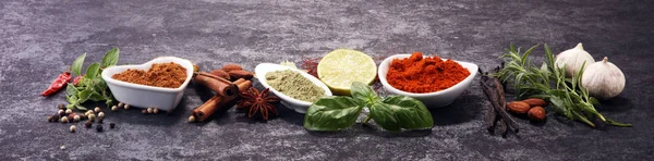Condimente Ierburi Masă Ingrediente Alimentare Bucătărie — Fotografie, imagine de stoc