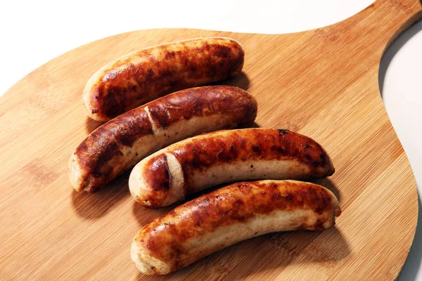 Grillwürste Oder Hausgemachte Schweinswürste — Stockfoto