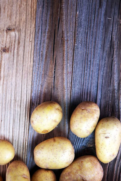 Картофельная Еда Свежий Органический Картофель Старом Винтажном Фоне — стоковое фото