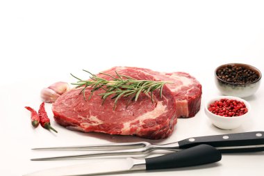 Biftek ham. Barbekü kaburga eti, yaşlı Wagyu ekşili biftek Makinası