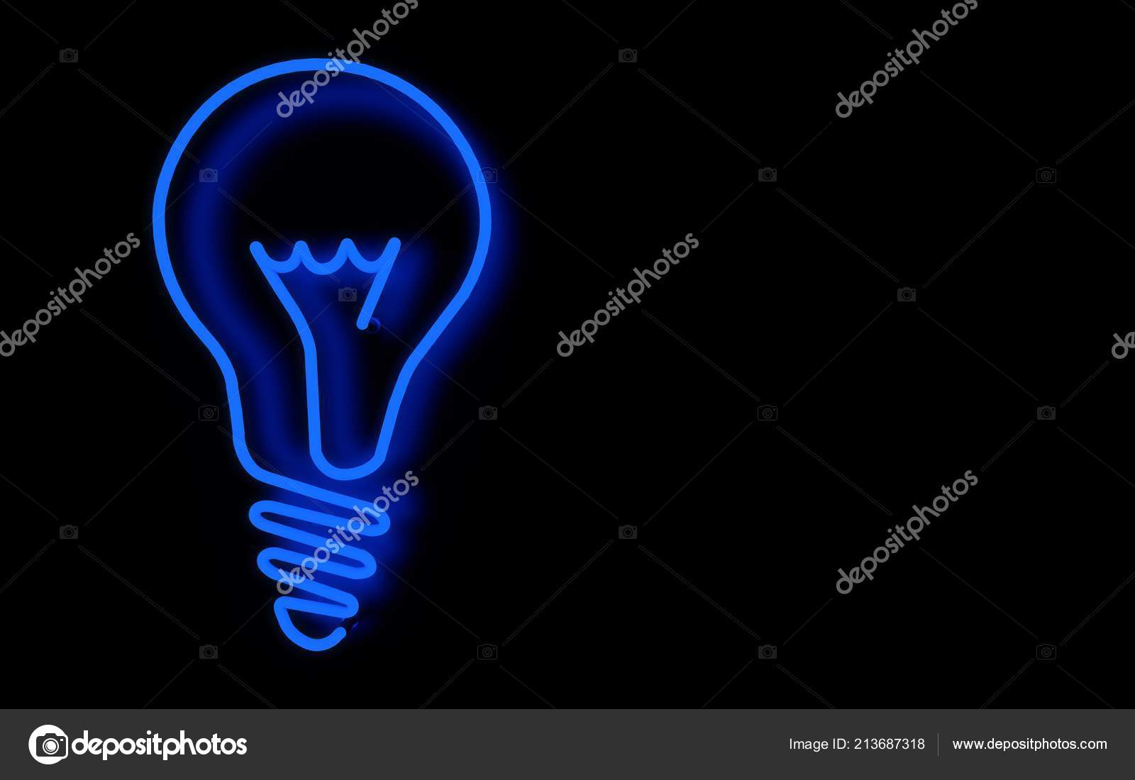 Neon Light Bulbs >> Glowing Neon Light Light Bulb Rendering Black Background Neon Light Bulbs >> Glowing Neon Light Light Bulb Rendering Black Background