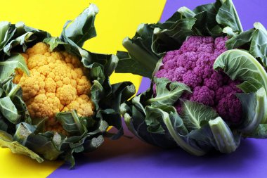 Tablo renkli karnabahar lahana. Sağlıklı gıda