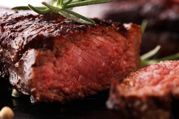 Barbecue Rib Eye Steak Eller Gump Biff Hängmörad Wagyu Entrecôte — Stockfoto