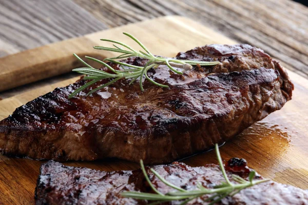 Barbecue Rib Eye Steak Eller Gump Biff Hängmörad Wagyu Entrecôte — Stockfoto