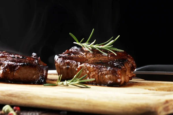 Barbecue Rib Eye Steak Nebo Hovězí Biftek Suché Věku Wagyu — Stock fotografie