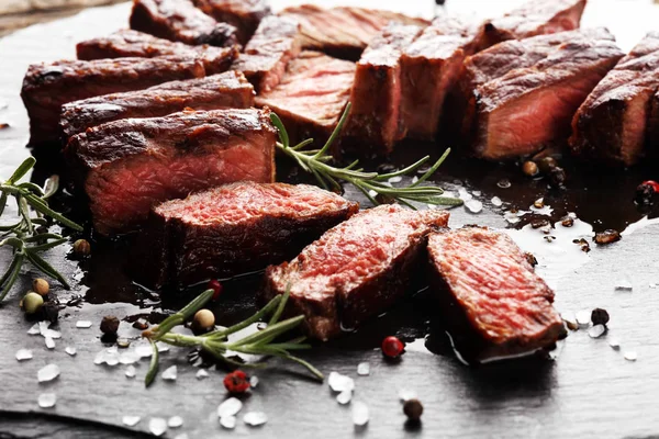 Barbecue Rib Eye Steak Eller Gump Biff Hängmörad Wagyu Entrecôte — Stockfoto