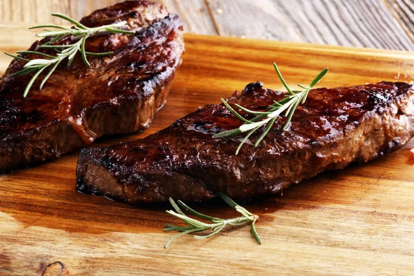 Barbecue Rib Eye Steak Eller Gump Biff Hängmörad Wagyu Entrecôte — Stockfoto