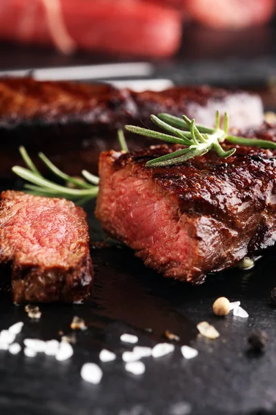 Barbecue Costata Bistecca Bistecca Scamone Secco Stagionato Wagyu Entrecote Steak — Foto Stock