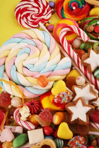 젤리와 설탕은 취급의 다채로운 — 스톡 사진