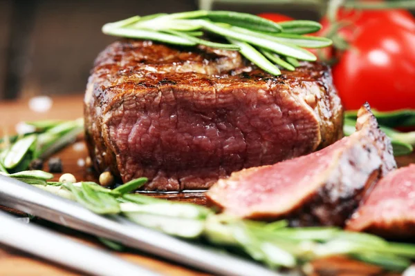 Bistecca Alla Costola Alla Griglia Bistecche Carne Black Angus Prime — Foto Stock